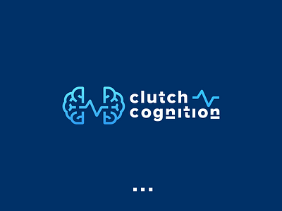 Clutch Cognition abstract artificial intelligence brain brainstorm branding design health heartbeat human icon illustration logo mind technology typography vector
