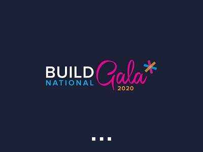 Build National Gala abstract branding build colorful design event fundraising gala graphic graphic design icon illustration logo national star