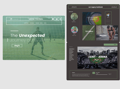 Sport Website Design design sport website