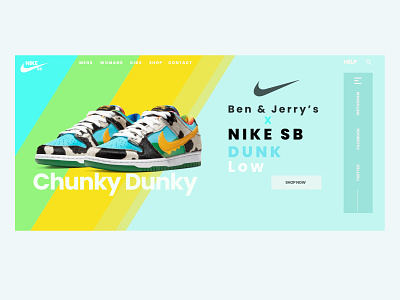 Nike Chunky Dunky app branding design logo nike sport ui ux vector web website