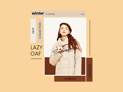 Banner -winter is coming- banner beauty branding design fashion mobile app design typography ui ux vector web