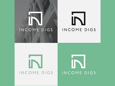 Income Digs Logo brand identity branding design graphic design icon identity identity design logo logo design minimal
