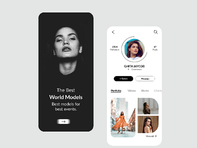 Models app design😍