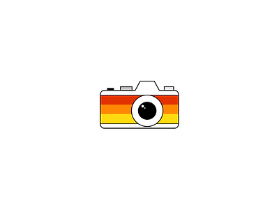 Retro Camera bold illustrator logo retro