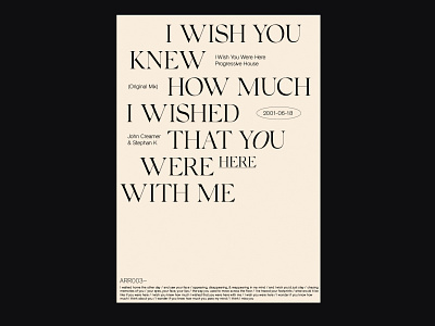 I Wish You Were Here Poster By Irina Carbone On Dribbble