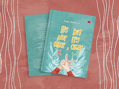 It's Not Okay, But It's Okay (Cover Book) book book cover book illustration cover art digital painting illustraion layout