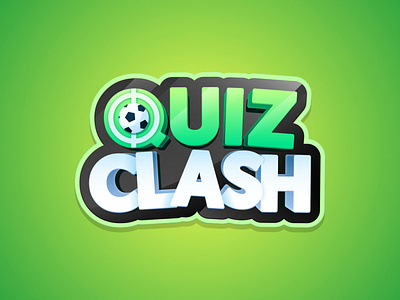 Quiz Clash 3d affinity designer game logo mobile modern