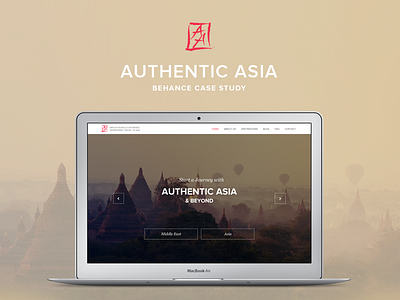 Authentic Asia Travel website behance case study destination digital design travel ui ux web design website website design