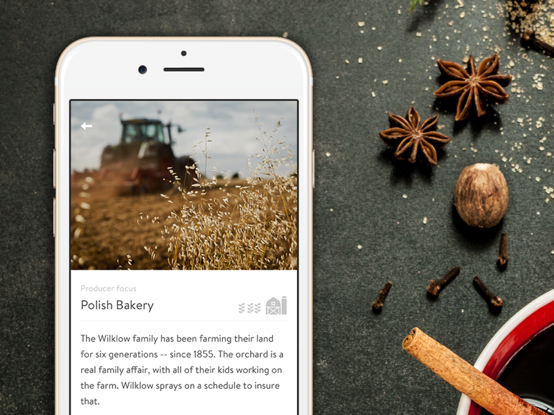 Farmigo for iOS - Local producer details fresh groceries fivenyc details mobile app ios farmigo