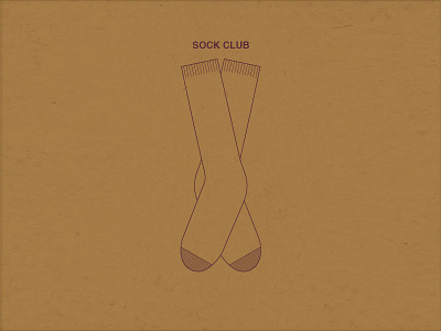 Sock Club icon illustration illustrator minimal socks vector
