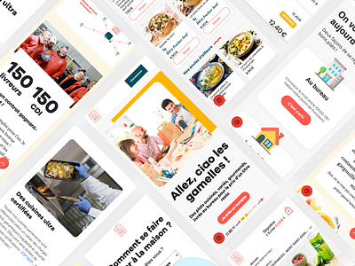 Food startup front end ui webdesign
