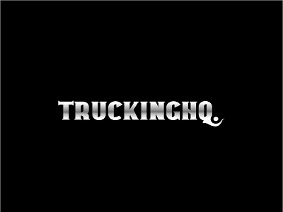 Trucking Logo flat graphic design logo typography