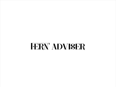 Fern Adviser Logotype adviser design flat graphic design logo