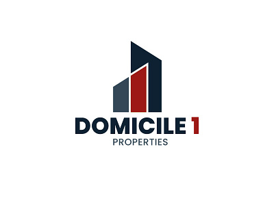 Domicile 1 properties branding design flat graphic design illustration logo minimal motion graphics vector