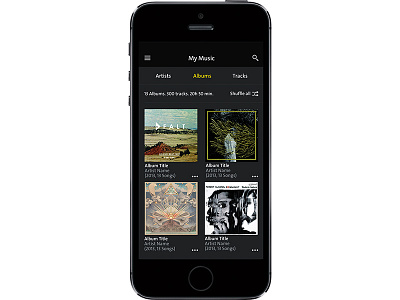 iPhone Overview page app mobile music