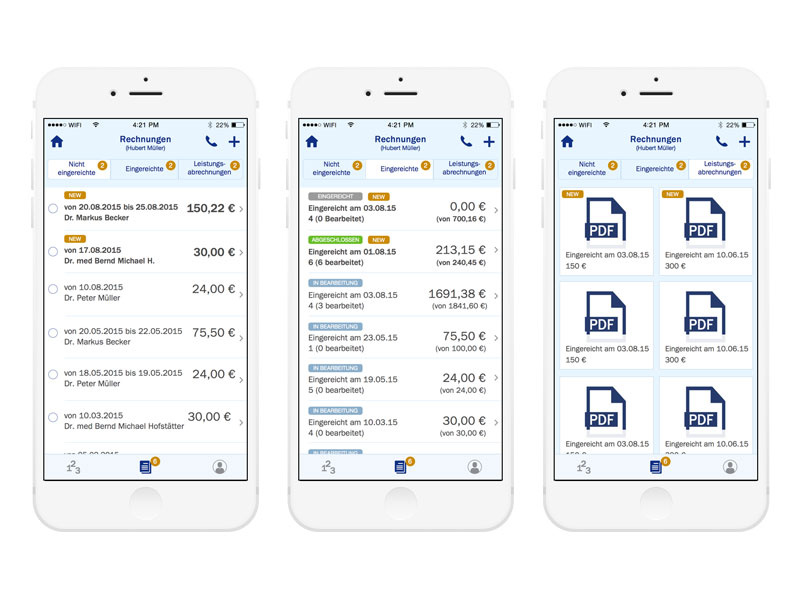 Billing iOS App by Pillar on Dribbble