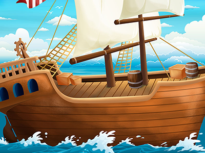 Pirate Ship Background app background children game ipad kids pirate ship