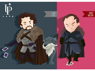 Game of Thrones Poker - Robb Stark and Roose Bolton bolton character design game of thrones got robb stark