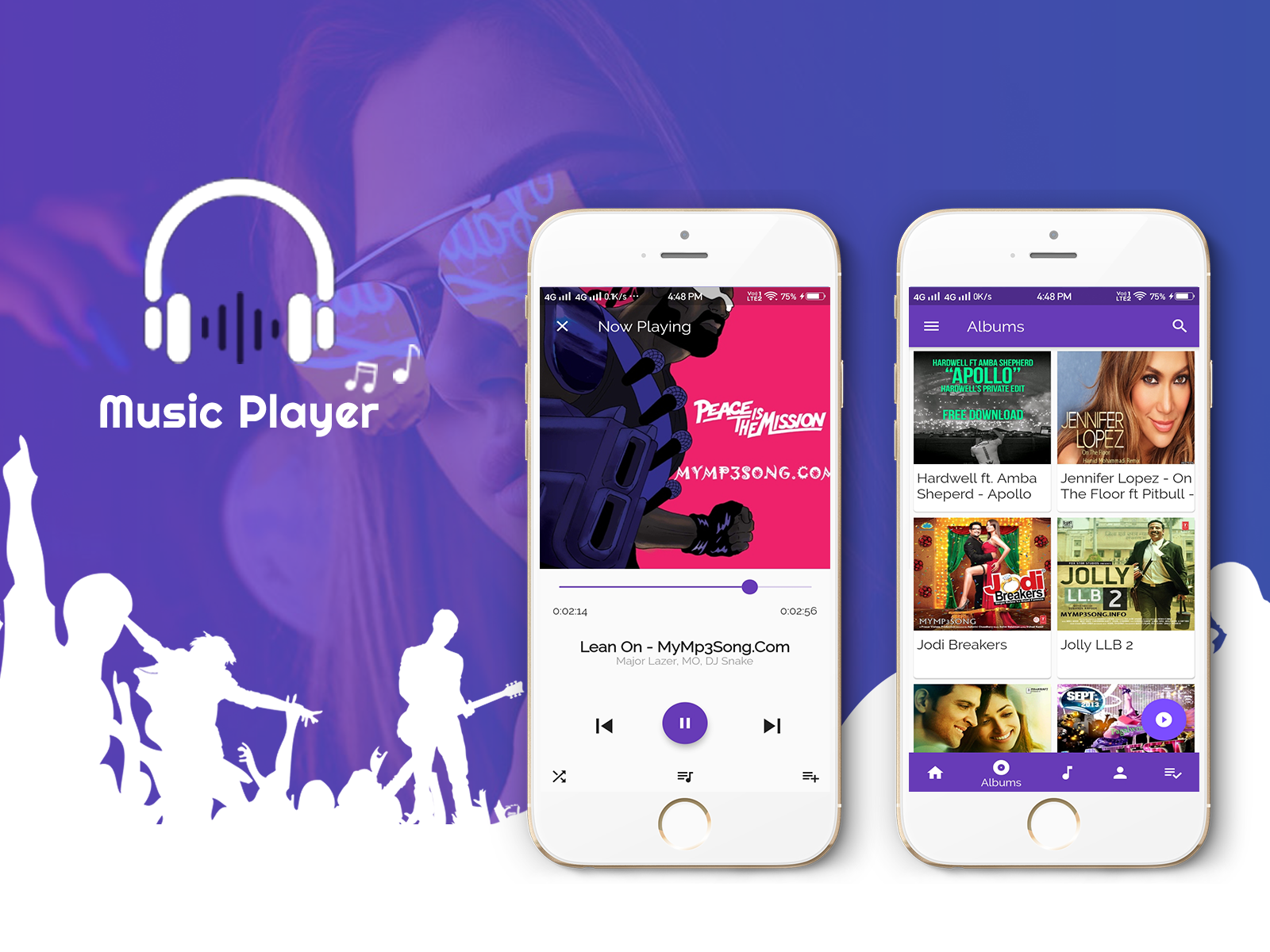 Music Player Banner by Foram Sanghani on Dribbble