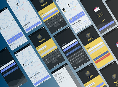 ticket app to find local transport commute figma free download transport ui ux ui design ui kit ux design