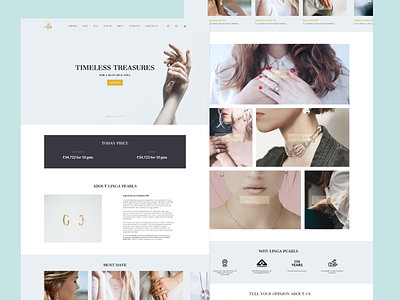 E commerce Landing page redesign ecommerce figma jewelry landing page redesign ui ux ui design ux design