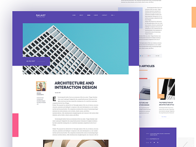 Article Page architecture buildings clean design landing page layout typography user experience user interface ux web design website