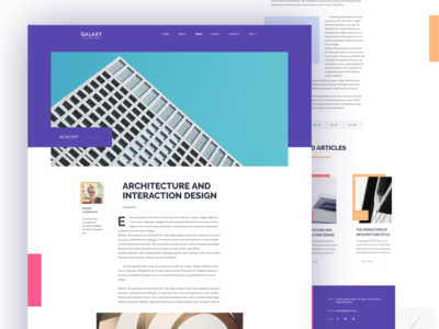 Article Page architecture buildings clean design landing page layout typography user experience user interface ux web design website