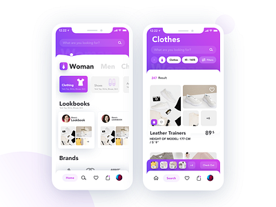 Fashion Shop App clean design interface ios iphone layout mobile typography ui ux