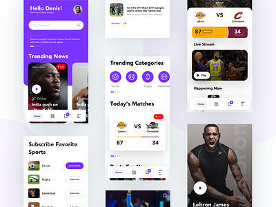 Sport News App UI