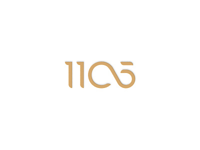 1105 Logo Design custom logo custom typography logo logo design number logo numbers logo wordmark wordmark logo