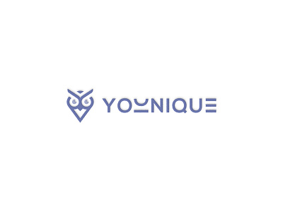 Younique Custom Logo Design clean clean logo custom logo design logo logo design logo designer minimal owl owl logo