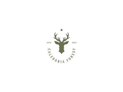 Custom Logo Design custom logo deer deer head deer logo forest logo logo design