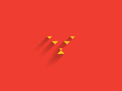 Geometric Lion leon lion red yellow