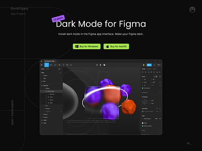 FigmaDark — Fully dark mode for all versions of the Figma app app dark dark mode darkmode design tools figma figma dark figmabeta figmadark figmadark.com install macos modern web app windows