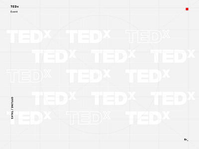 TEDx Event 3d dark event branding events grain texture instagram poster art render ted tedx