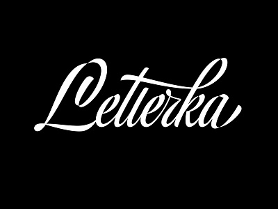 Personal logotype brush calligraphy lettering logotype wordmark