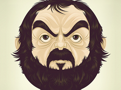 Stanley Kubrick digital portrait retro stanley kubrick vector