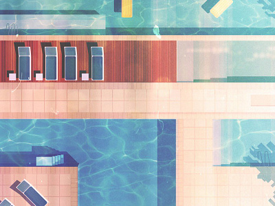 Pool backgrounds digital illustration james gilleard vector