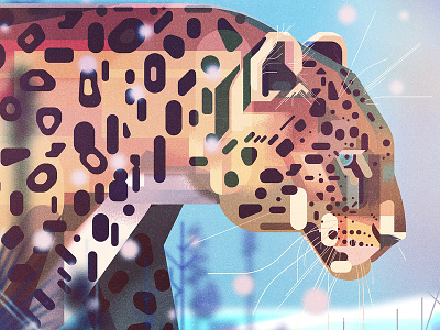 'Saving Species' book spread animals digital endangered geometric illustration illustrator james gilleard leopard retro