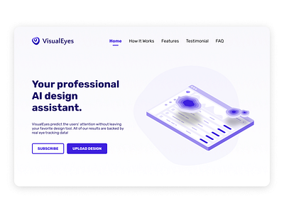 VisualEyes Landing page