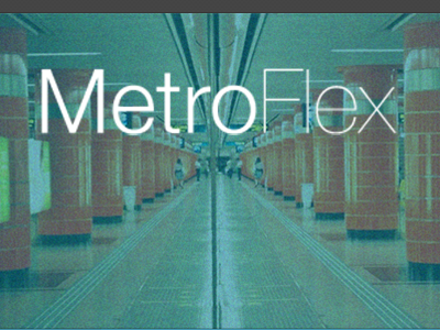 MetroFlex Hero image flat helvetica hero metro noise typography