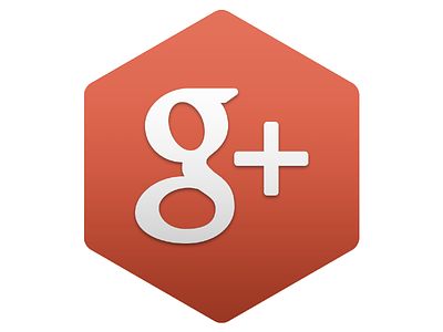 Google+ Hexagon Icon google hexagon icon red