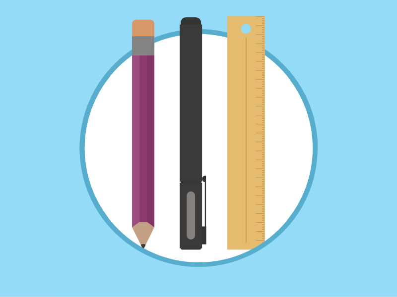 2015 Icons Day 14 - Stationary 2015 icons 2015icons pencil pen ruler stationary