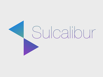 Sulcalibur Logo gradient logo minimal modern svg