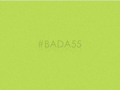 Colours Rebound #BADA55 badass color colour