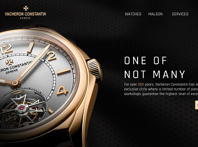 vacheron constantin mockup webdesign