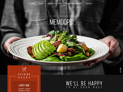 Memoopsi restaurant web design