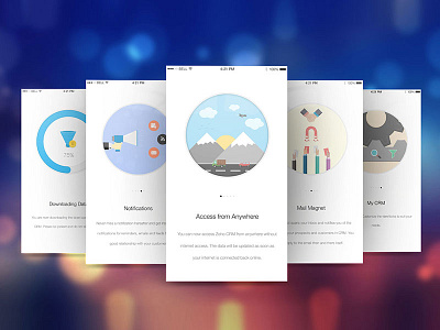 Mobile App Intro Screen app crm intro introduction mobile