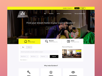 India Builders Website Concept