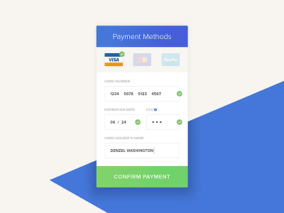 Day 01 - Payment Method bank checkout designaday mastercard payment paypal ui ux visa